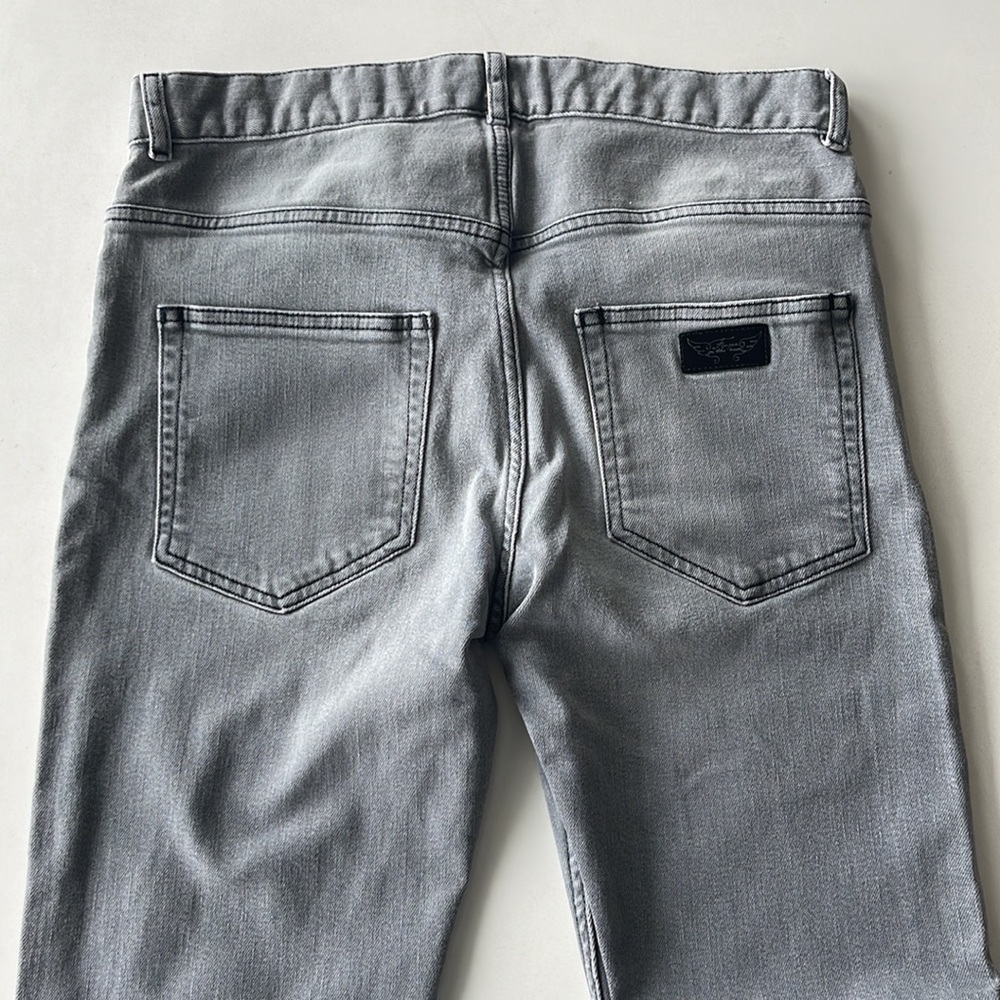 Grey Denim, 5 Pocket Jeans by Finger in the Nose